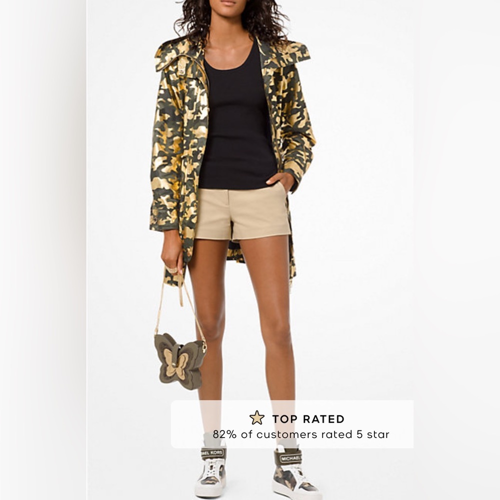 MICHAEL MICHAEL KORS
Camouflage Foil Print Nylon Anorak